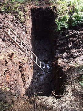 Very hard work when the board dams had to be excavated by hand (summer 2007)